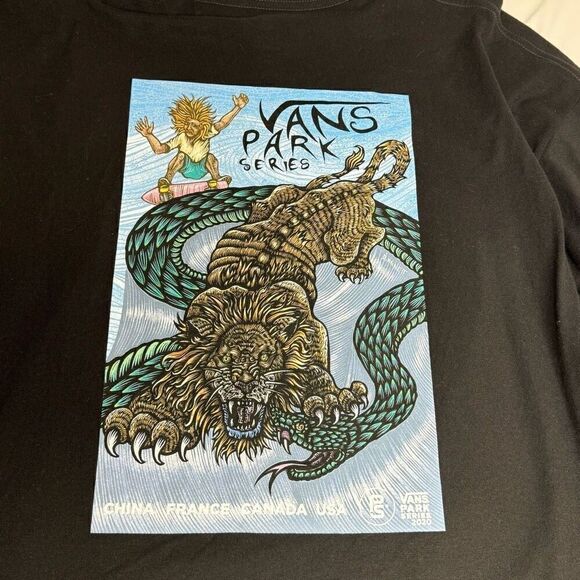 Vans parks series black long sleeve T-shirt size XXL - Picture 9 of 10